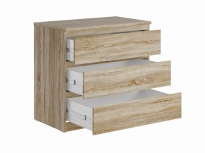 Комод МАЛЬТА с тремя выдвижными ящиками, цвет Дуб Сонома в Ревде - revda.mebel24.online | фото 3