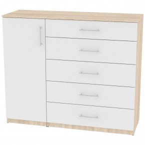 Комод "Калисто (K40)" ручка рейлинг (ДСС-Белый) в Ревде - revda.mebel24.online | фото
