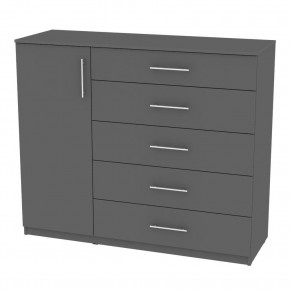 Комод "Калисто (K40)" ручка рейлинг (Графит) в Ревде - revda.mebel24.online | фото