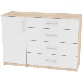 Комод "Калисто (K44)" ручка рейлинг (ДСС-Белый) в Ревде - revda.mebel24.online | фото