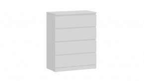 Комод Варма 4 с четырьмя выдвижными ящиками, цвет белый в Ревде - revda.mebel24.online | фото
