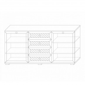 Комодино (фасады глухие) Парма Нео в Ревде - revda.mebel24.online | фото 5