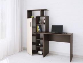 Компьютерный Стол Квартет-7 Дуб молочный/Венге в Ревде - revda.mebel24.online | фото