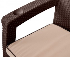 Комплект кресел Yalta Premium Double Seat (Ялта) шоколадный (+подушки под спину) в Ревде - revda.mebel24.online | фото 2