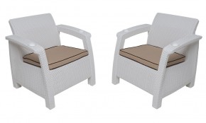 Комплект на балкон Yalta Balcony Set (Ялта) белый в Ревде - revda.mebel24.online | фото 4