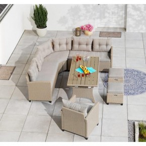 Комплект плетеной мебели AFM-373B Beige в Ревде - revda.mebel24.online | фото 2