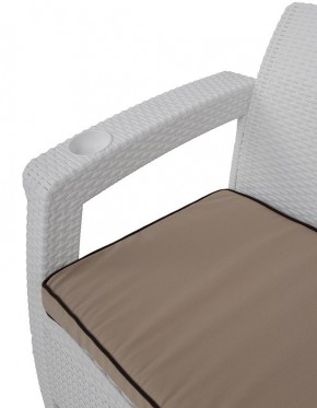 Комплект уличной мебели Yalta Premium Terrace Triple Set (Ялта) белый (+подушки под спину) в Ревде - revda.mebel24.online | фото 5