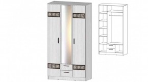 КОСТА-РИКА Шкаф 3-х створчатый (анкор светлый) в Ревде - revda.mebel24.online | фото