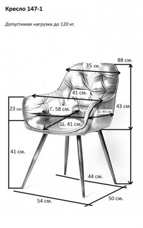 Кресло DC 147-1 в Ревде - revda.mebel24.online | фото 3