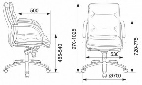 Кресло для руководителя Бюрократ T-9927SL-LOW в Ревде - revda.mebel24.online | фото 5