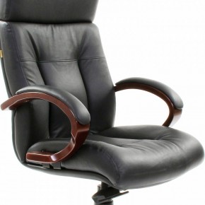 Кресло для руководителя Chairman 421 черный/орех темный, черный в Ревде - revda.mebel24.online | фото 6