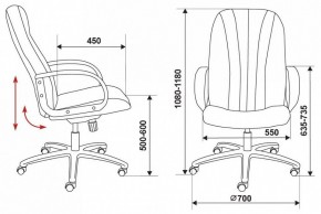 Кресло для руководителя T-898/3C11BL в Ревде - revda.mebel24.online | фото 10