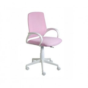 Кресло Ирис White сетка/ткань розовая в Ревде - revda.mebel24.online | фото