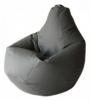 Кресло-мешок Серая ЭкоКожа 3XL 150*110 см в Ревде - revda.mebel24.online | фото