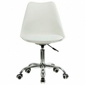 Кресло стул BRABIX "Eames MG-310 CH", хром, пластик белый, экокожа белая, 532923 в Ревде - revda.mebel24.online | фото 1