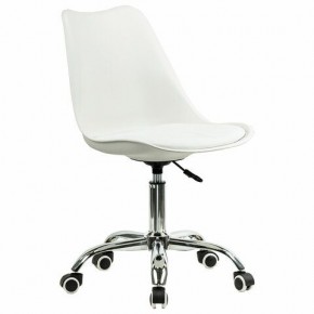 Кресло стул BRABIX "Eames MG-310 CH", хром, пластик белый, экокожа белая, 532923 в Ревде - revda.mebel24.online | фото 2