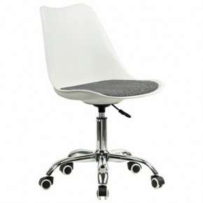 Кресло стул BRABIX "Eames MG-310 CH", хром, пластик белый, ткань серая, 532924 в Ревде - revda.mebel24.online | фото 2