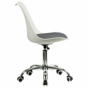 Кресло стул BRABIX "Eames MG-310 CH", хром, пластик белый, ткань серая, 532924 в Ревде - revda.mebel24.online | фото 3