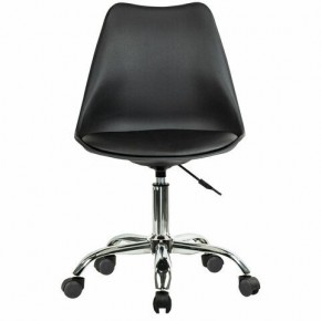 Кресло стул BRABIX "Eames MG-310 CH", хром, пластик черный, экокожа черная, 532925 в Ревде - revda.mebel24.online | фото 1