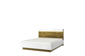 Кровать 160 с подъемником, TORINO, цвет белый/Дуб наварра в Ревде - revda.mebel24.online | фото