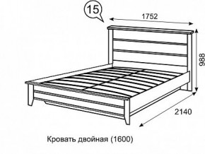 Кровать 1600 с ПМ София 15 в Ревде - revda.mebel24.online | фото 3