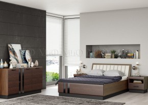 МАГНОЛИЯ Кровать 1600 с ортопедом (Дерево/орех) в Ревде - revda.mebel24.online | фото 2