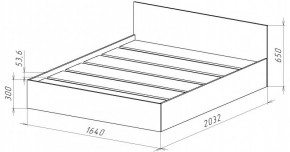 НИЦЦА-14 Кровать 1600 с настилом ЛДСП (НЦ.14) в Ревде - revda.mebel24.online | фото 3