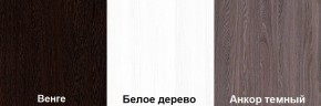 Кровать-чердак Пионер 1 (800*1900) Белое дерево, Анкор темный, Венге в Ревде - revda.mebel24.online | фото 3