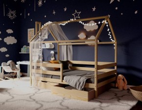Кровать-домик 80*160 без покраски в Ревде - revda.mebel24.online | фото