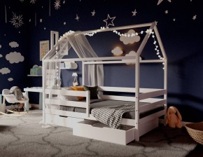 Кровать-домик 80*190 Белый в Ревде - revda.mebel24.online | фото