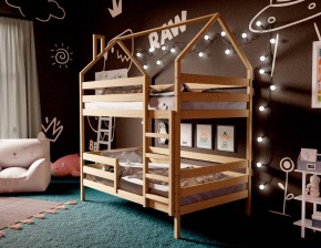 Кровать-домик двухъярусная 80*160 без покраски в Ревде - revda.mebel24.online | фото 3