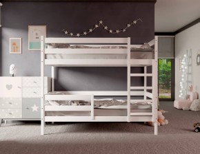 Кровать двухъярусная без крыши 80*190 Белый в Ревде - revda.mebel24.online | фото 2
