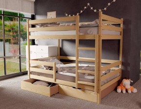 Кровать двухъярусная без крыши 80*190 без покраски в Ревде - revda.mebel24.online | фото