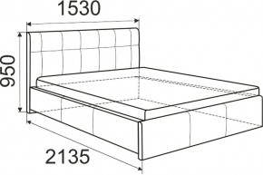 Кровать Изабелла с латами Newtone cacao 1600x2000 в Ревде - revda.mebel24.online | фото 5