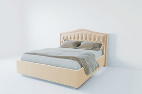 Кровать Калининград с ПМ 1600 (экокожа бежевая) в Ревде - revda.mebel24.online | фото 2