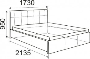 Кровать Лаура с латами Nice White 1400x2000 в Ревде - revda.mebel24.online | фото 3