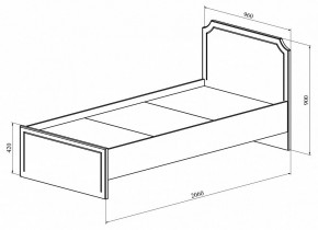 Кровать односпальная ДримСтар ДС-50 в Ревде - revda.mebel24.online | фото 3