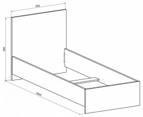 Кровать односпальная Виктория ВИ-22 в Ревде - revda.mebel24.online | фото 2