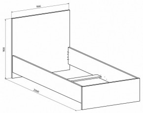 Кровать односпальная Виктория ВИ-23 в Ревде - revda.mebel24.online | фото 2