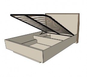 Кровать с основанием с ПМ и местом для хранения (1400) в Ревде - revda.mebel24.online | фото 2