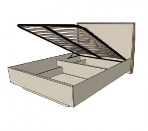 Кровать с основанием с ПМ и местом для хранения (1600) в Ревде - revda.mebel24.online | фото 2