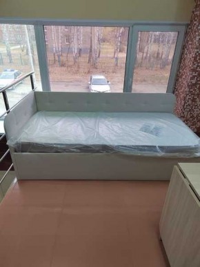 Кровать Зарина угловая Newtone light beige угол левый в Ревде - revda.mebel24.online | фото 3