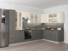 Кухня модульная Луксор серый-белый в Ревде - revda.mebel24.online | фото 2
