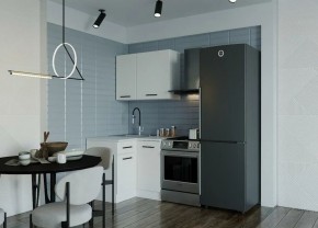 Кухонный гарнитур Белый Глянец 1000*1000 (Стол. 26мм) в Ревде - revda.mebel24.online | фото 1