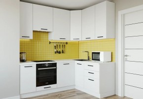 Кухонный гарнитур Белый Глянец 2200*1600 h950 (Стол. 38мм) в Ревде - revda.mebel24.online | фото 1