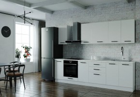 Кухонный гарнитур Белый Глянец 2800 (Стол. 38мм) в Ревде - revda.mebel24.online | фото 1