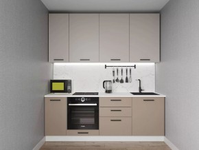 Кухонный гарнитур Каппучино 2200 h950 (Стол. 38мм) в Ревде - revda.mebel24.online | фото