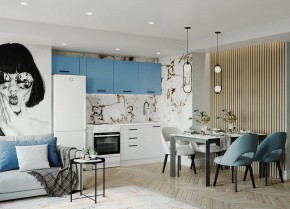 Кухонный гарнитур Капри 2550 (Стол. 38мм) в Ревде - revda.mebel24.online | фото