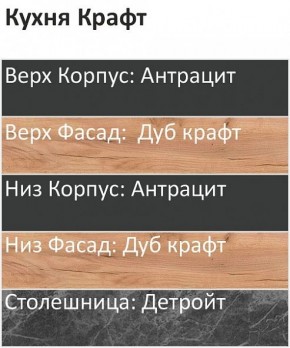 Кухонный гарнитур Крафт 2200 (Стол. 38мм) в Ревде - revda.mebel24.online | фото 3