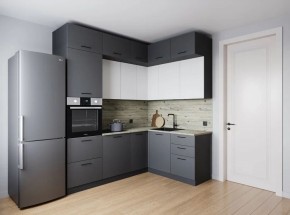 Кухонный гарнитур Меренга 2200*1700 (Стол. 38мм) в Ревде - revda.mebel24.online | фото 1